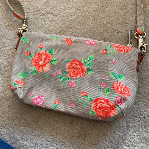Vspink gray floral mini purse - Picture 3 of 4